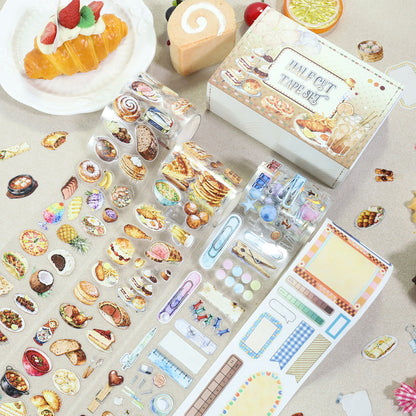 Warm Food Tape Set for journaling, scrapbooking and collage