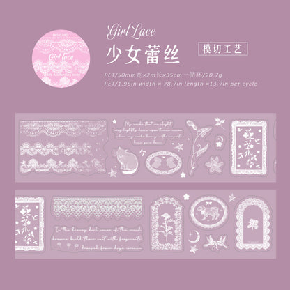 White Note Series Die Cutting PET Tape