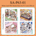 Corner Of Desk Series 3D Sticker Book