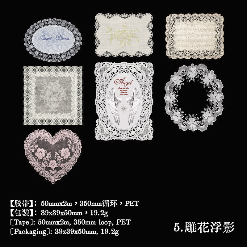 Lace Old Color Series PET Tape