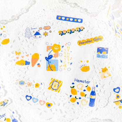 Lamb ranch Series Die Cutting Flash Self-adhesive Tape for journaling, scrapbooking and collage
