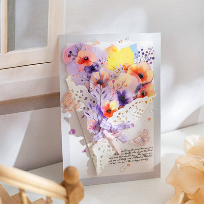 Misty flower stem Sticker