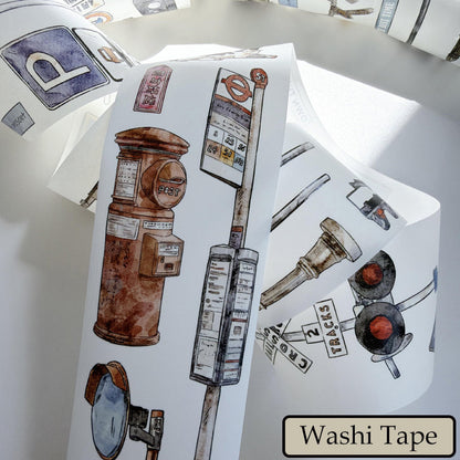 5cm*333cm Road Sign Die Cutting Washi/PET/Fog PET Tape