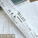 Whole Roll 5cm*6m Enjoy the relax moment Die Cutting Washi/PET Tape