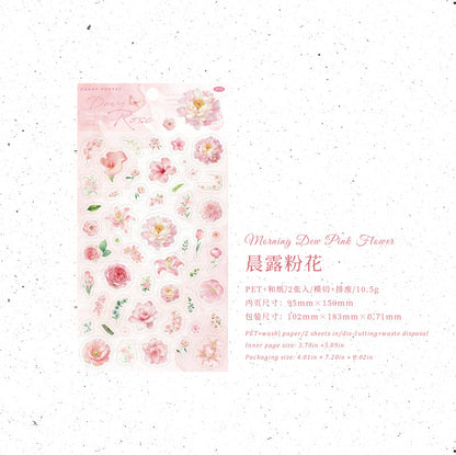 Flower Letter Series Sticker