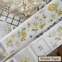 5.5cm*125cm Glamorous Rose Die Cutting Washi/PET Tape