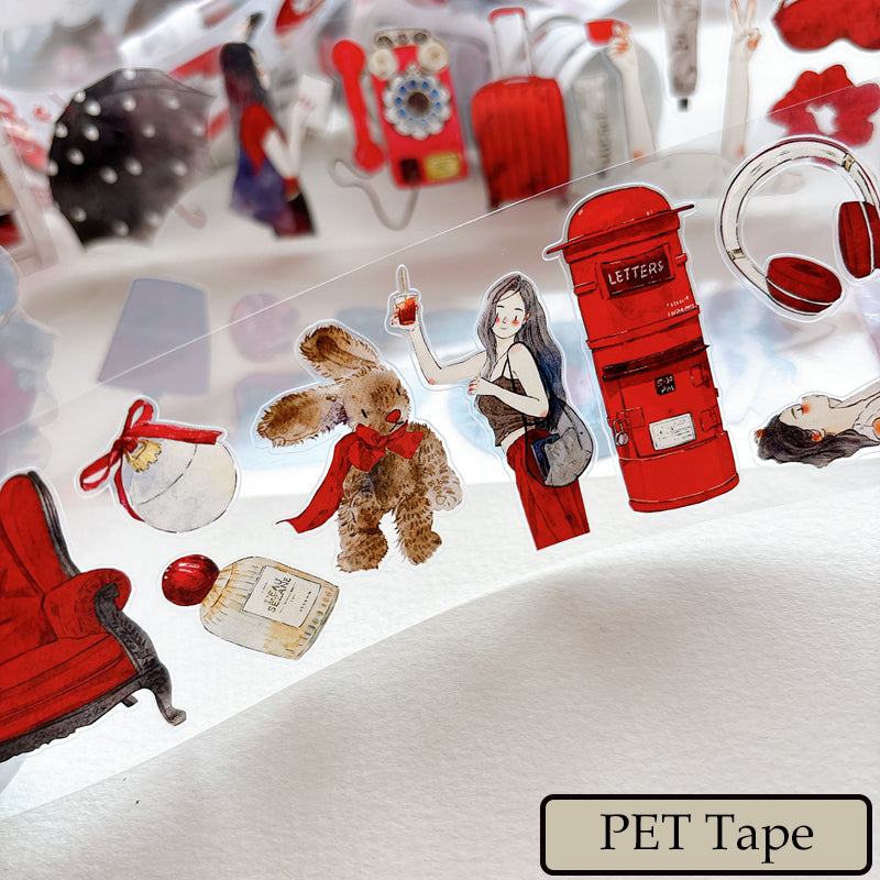 6cm*166cm Mofei Die Cutting Washi/PET/Fog PET Tape