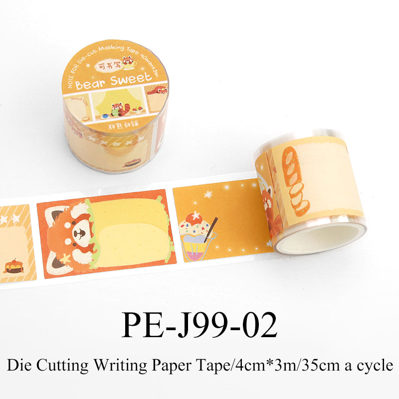 BOBO Post Office Series Die Cutting Writing Paper Tape