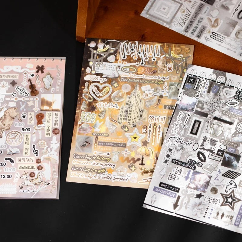 Flowers Hidden in the Mist Sticker Book