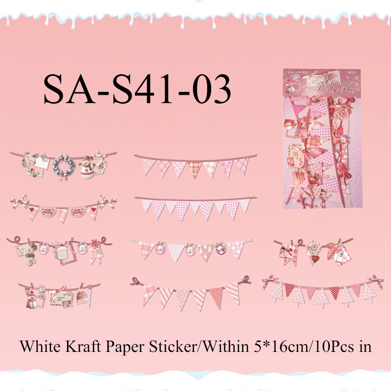 Christmas Flags Series Sticker