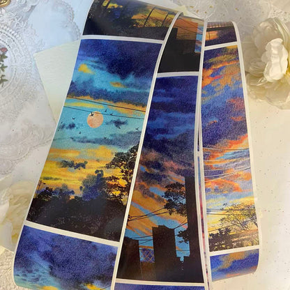 10cm*300cm Praise of the Dusk Washi Tape for journaling, scrapbooking and collage