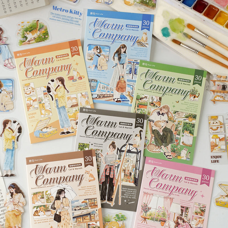 Warm Companions Series Sticker for journaling, scrapbooking and collage