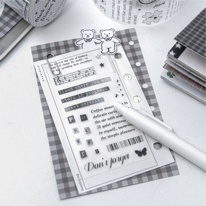 Frosty Love Series Die Cutting PET Tape for journaling, scrapbooking and collage