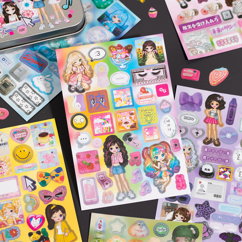 Millennium Signal Series Sticker Book featuring book designs for journaling, scrapbooking and collage