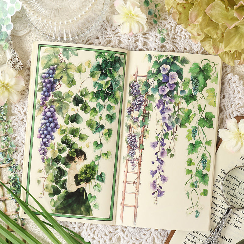 Vines lead flowers Sticker
