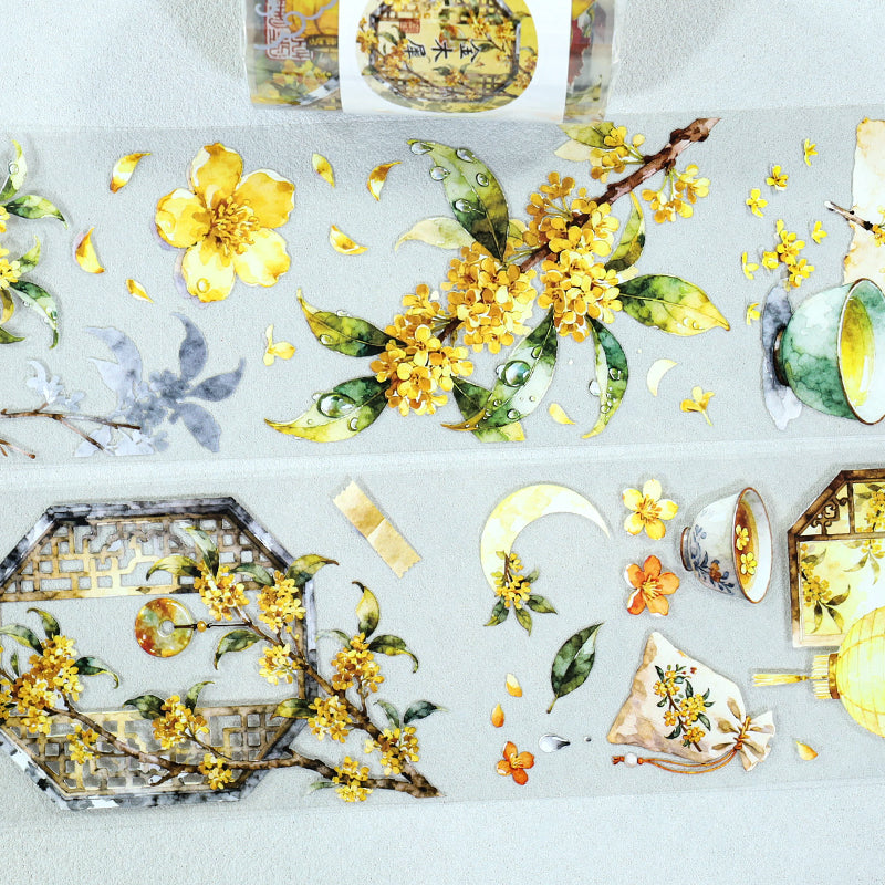Osmanthus PET Tape for journaling, scrapbooking and collage