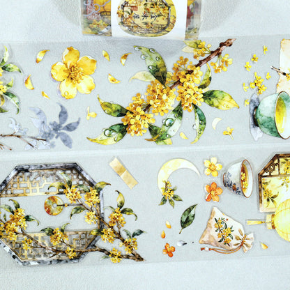 Osmanthus PET Tape for journaling, scrapbooking and collage