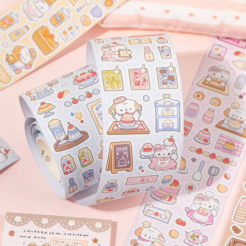 Sweet Store Manager Series Die Cutting Coated Paper Tape featuring sweet designs for journaling, scrapbooking and collage