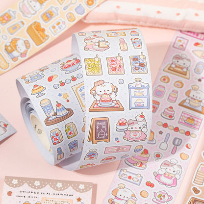 Sweet Store Manager Series Die Cutting Coated Paper Tape featuring sweet designs for journaling, scrapbooking and collage
