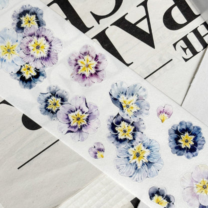5cm*100cm Fairy Primrose Die Cutting Washi/PET/Flash Sand Synthetic Paper Tape featuring rose, and fairy designs for journaling, scrapbooking and collage