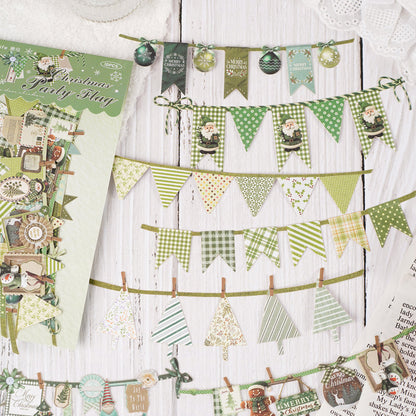 Christmas Flags Series Sticker for journaling, scrapbooking and collage
