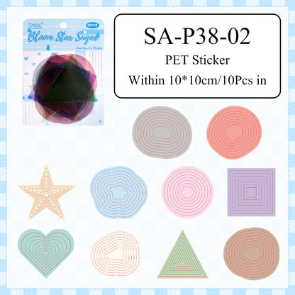 Star Pattern Dyeing Series Sticker