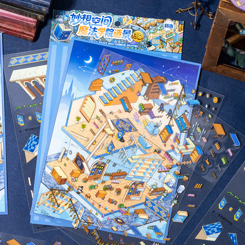 Magic Academy Series 3D Sticker for journaling, scrapbooking and collage