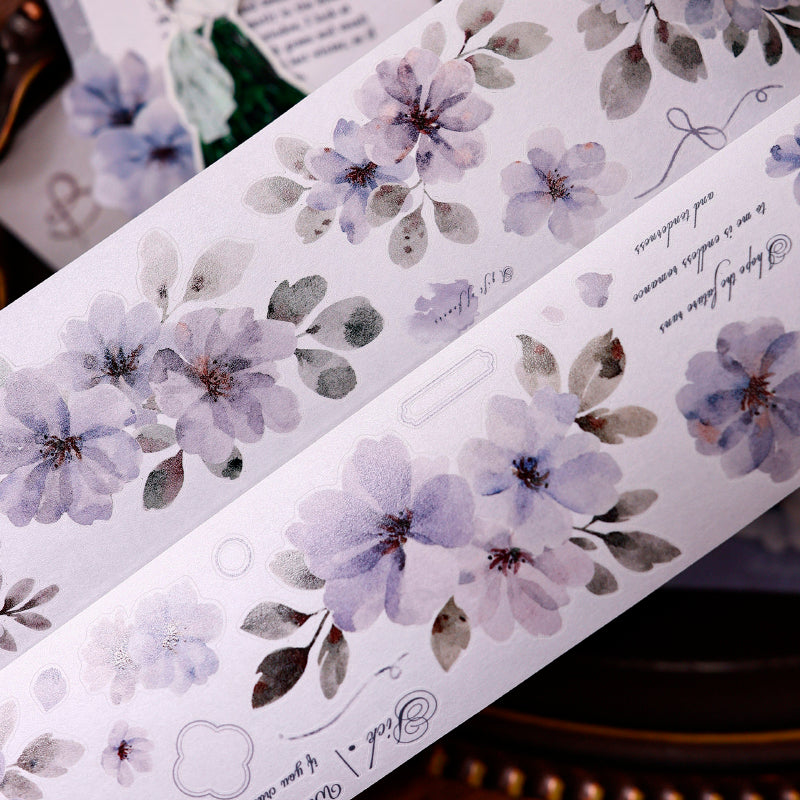 5.5cm*150cm Luxuriant Branches Die Cutting Washi/PET Tape for journaling, scrapbooking and collage