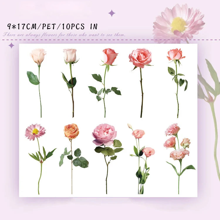 Time Flower Garden Sticker