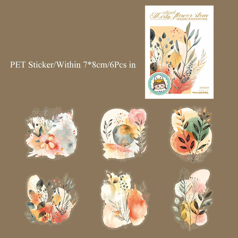 Misty flower stem Sticker