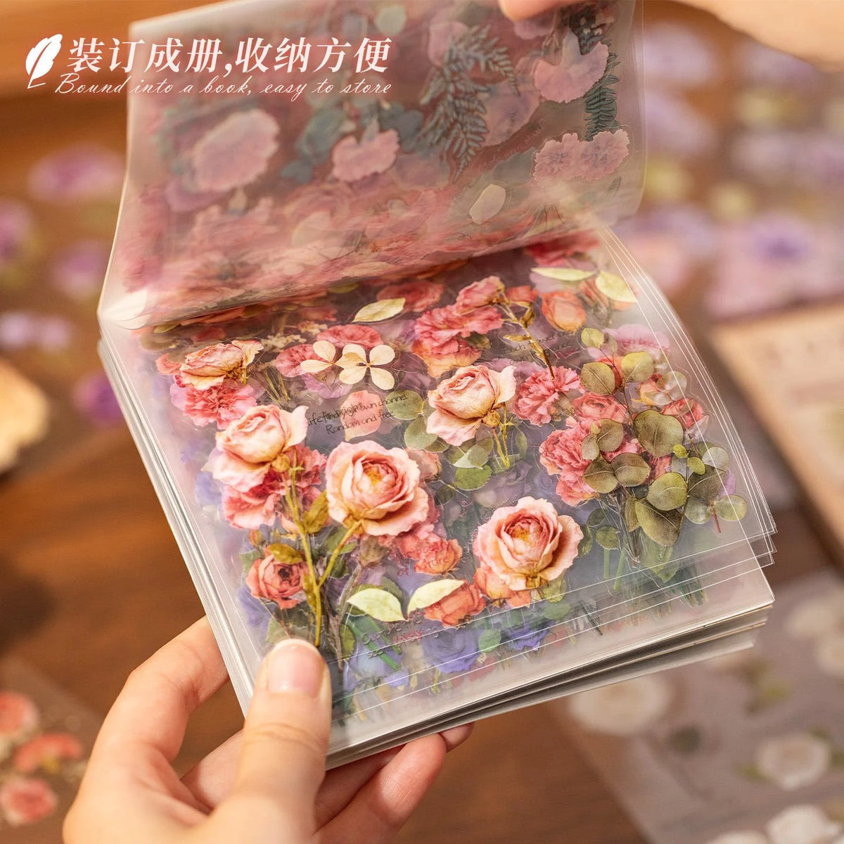 Specimen Flower PET Sticker Book