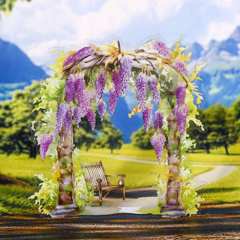 Floral Gate PET Window Sticker Pack