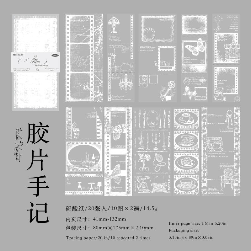 The Plain White Paper Corner Material Paper