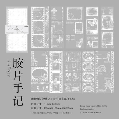 The Plain White Paper Corner Material Paper