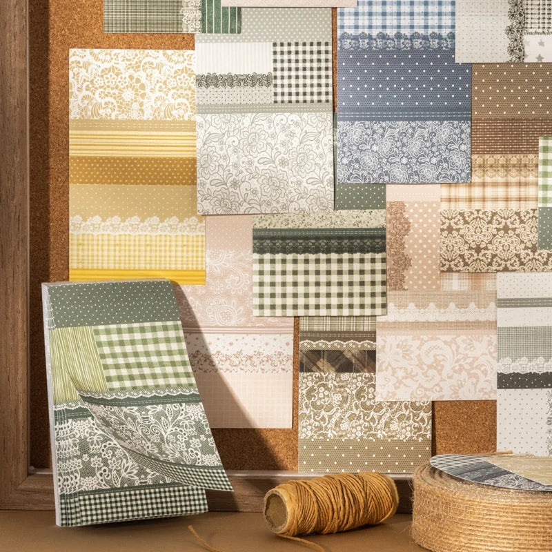 Floral Patchwork Lace Sticker Book