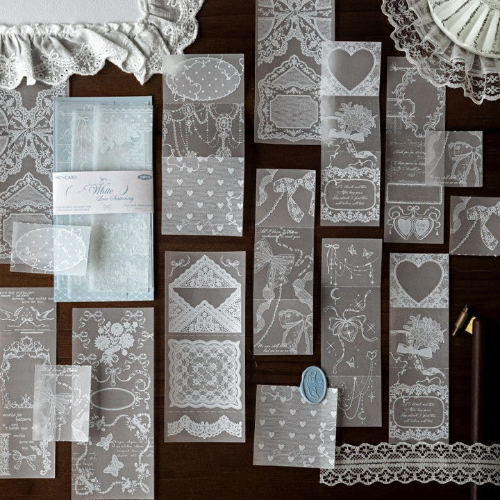 The Plain White Paper Corner Material Paper