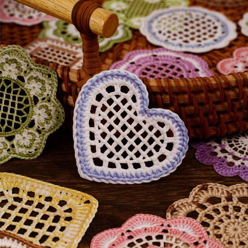 Woven Floral Notes Sticker Pack