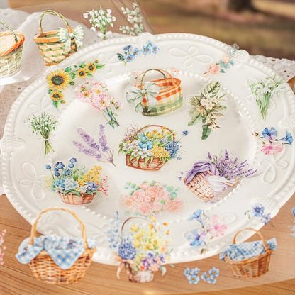Blooming Season Flower Basket PET Tape