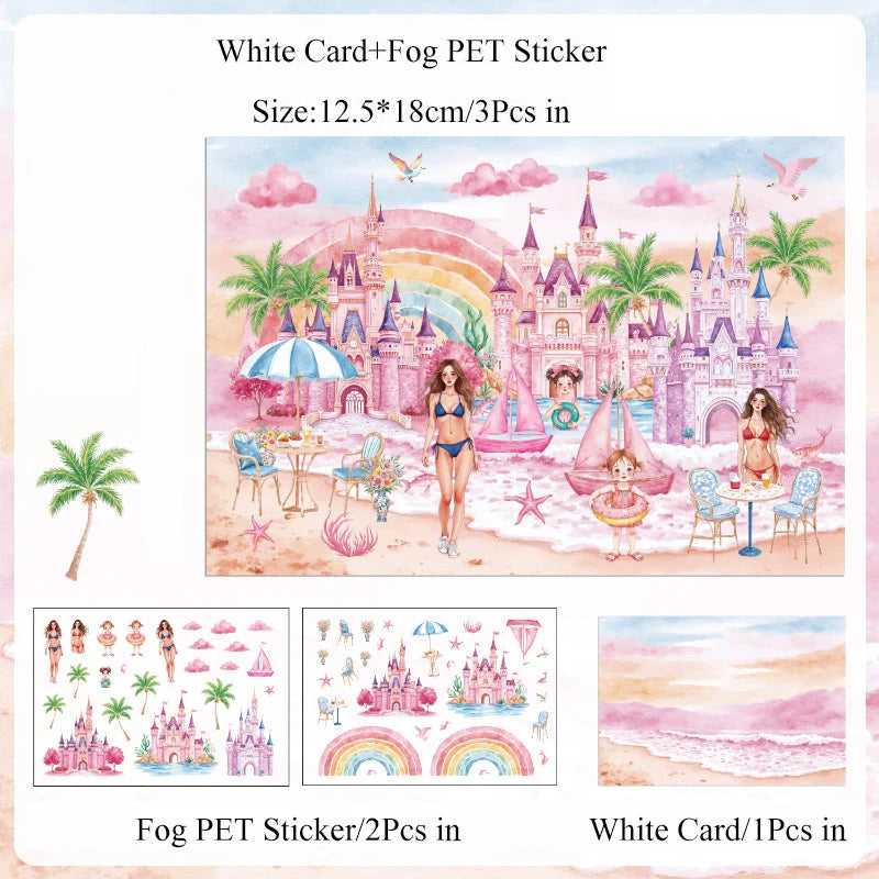Flower Path Fantasy Journey Sticker Book