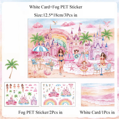 Flower Path Fantasy Journey Sticker Book