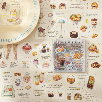 Flowers & Poetry of Life PET Coil Sticker Book