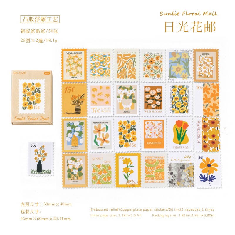 FlowerPost Office Material Paper