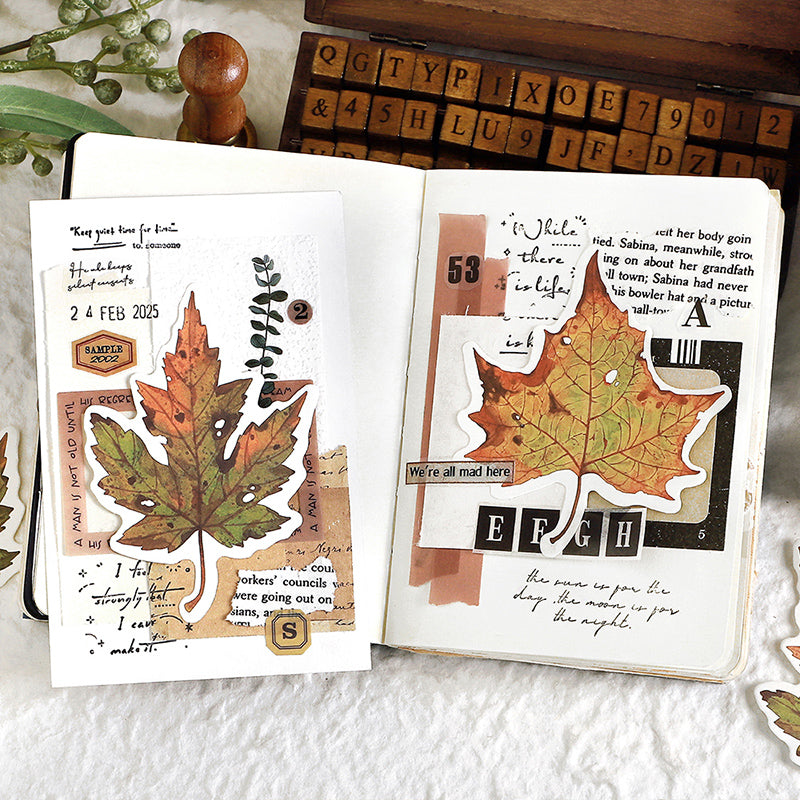 Leaf completed poem Sticker