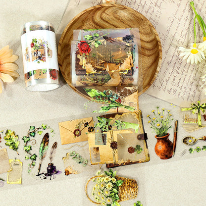 Summer Letter PET Tape featuring summer, and letter designs for journaling, scrapbooking and collage