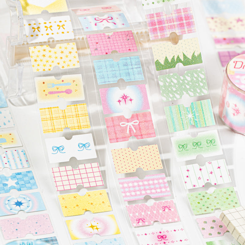 Dream Recipe Series Die Cutting Flash Self-adhesive Tape featuring dream designs for journaling, scrapbooking and collage