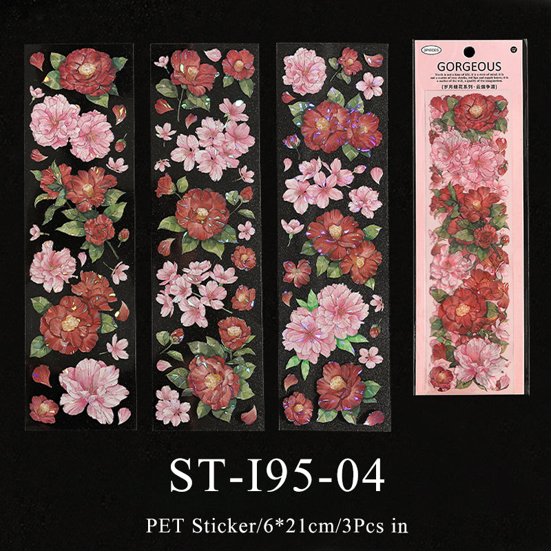 Years sewing flower Sticker