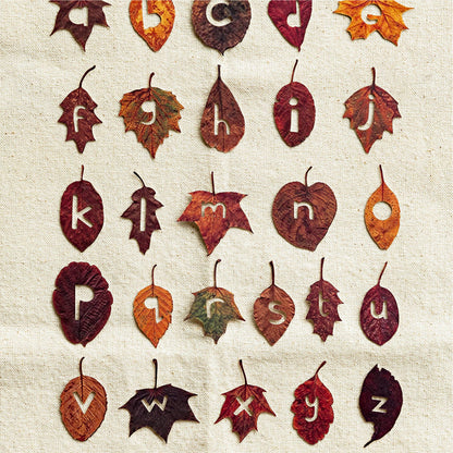 Forest Alphabet Guide Series Sticker featuring forest designs for journaling, scrapbooking and collage