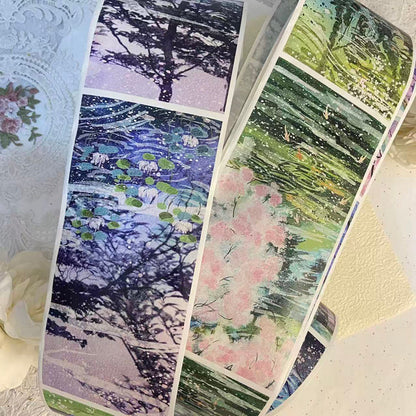 6.5cm*200cm Exploring shadows Washi Tape featuring shadow designs for journaling, scrapbooking and collage
