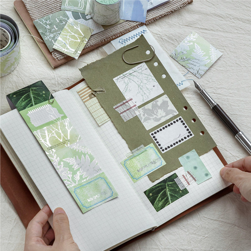 Inspiration Notes Series Die Cutting Silver Stamping Writing Paper Tape