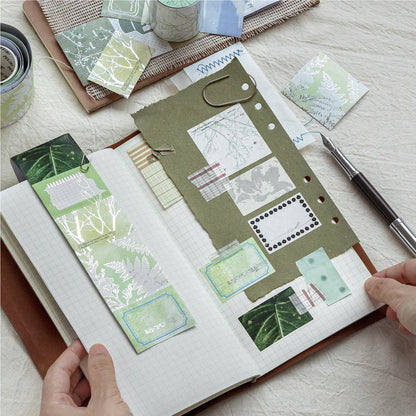 Inspiration Notes Series Die Cutting Silver Stamping Writing Paper Tape